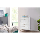 Murano Chest Of Drawers With 5 Drawers 1.2m - Matt White
