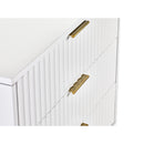 Murano Chest Of Drawers With 3 Drawers 80cm - Matt White