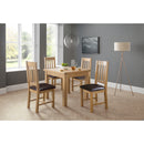 Banff Dining Chairs - Set Of 2 - Oak/Brown