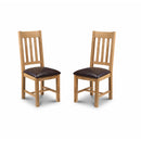 Banff Dining Chairs - Set Of 2 - Oak/Brown