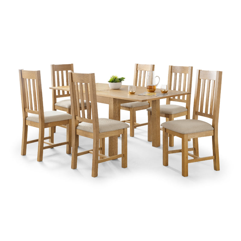 Astoria Flip-Top Dining Table 90cm - Oak