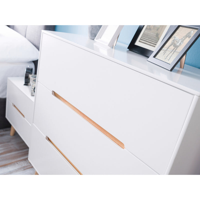Alicia Chest of Drawers with 3 Drawers 80cm - White