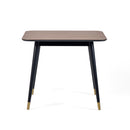Findlay Square Dining Table 9m - Walnut & Black