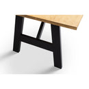 Hockley Dining Table 1.9m - Black/Oak
