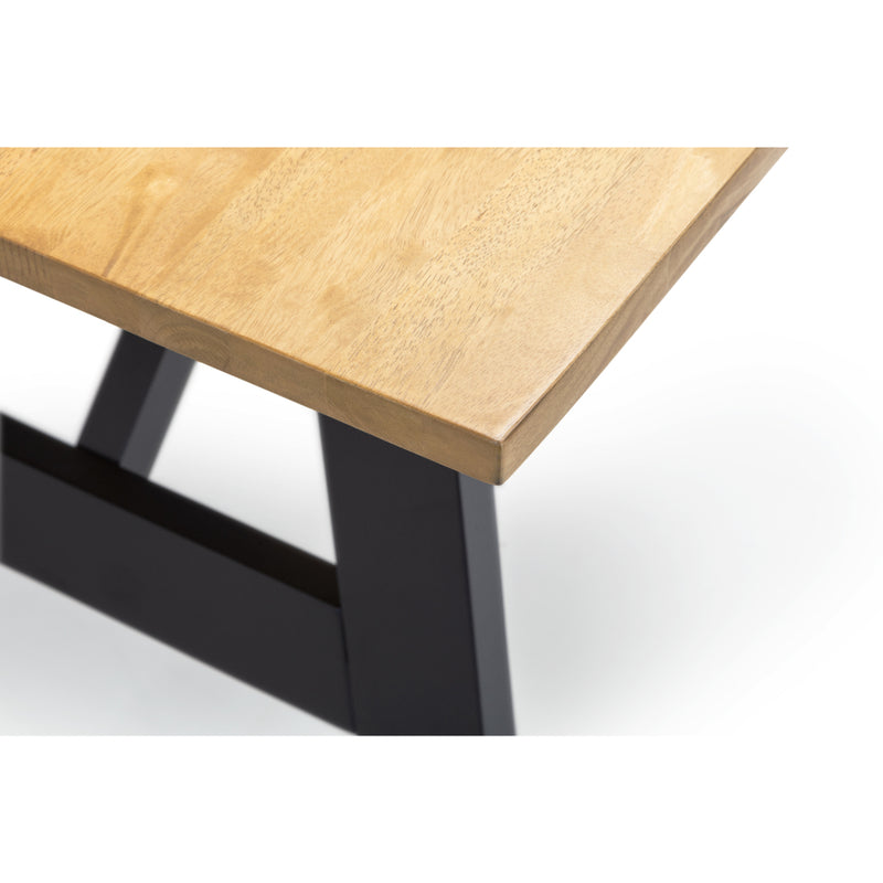 Hockley Dining Table 1.9m - Black/Oak