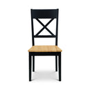 Hockley Dining Chairs Set Of 2- Black/Oak