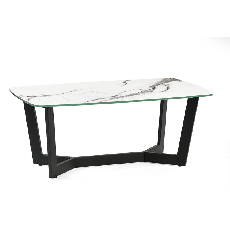 Olympus Coffee Table 1.1m - White Marble