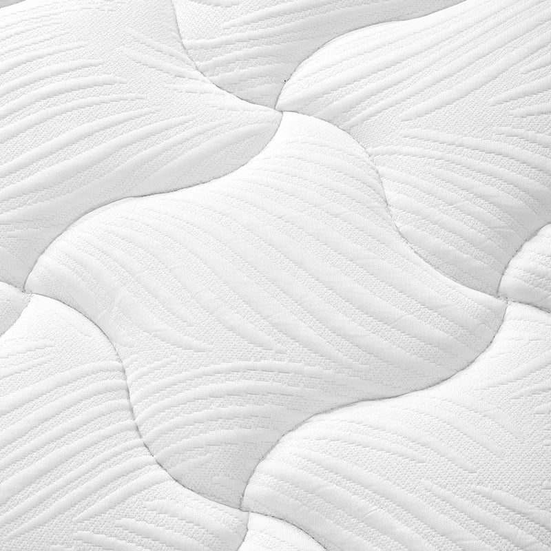 Livingandhome 11Inch Double Mattress Wavy Foam Pocket Spring Hybrid Mattress