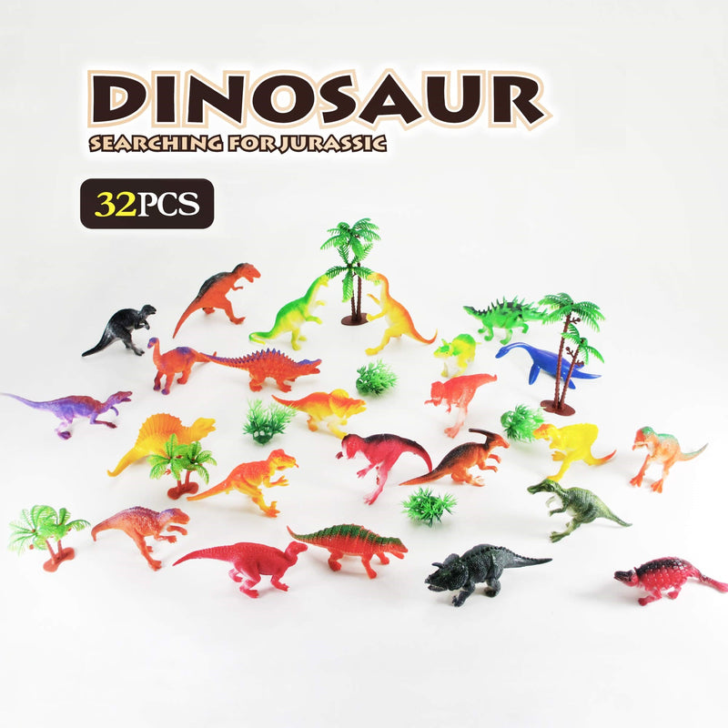 Dinosaur Toy & Accessory Set - 32 Piece