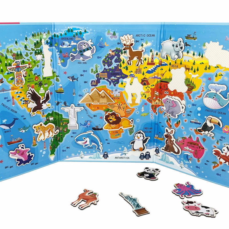Arthink Magnetic World Map - 25 Piece