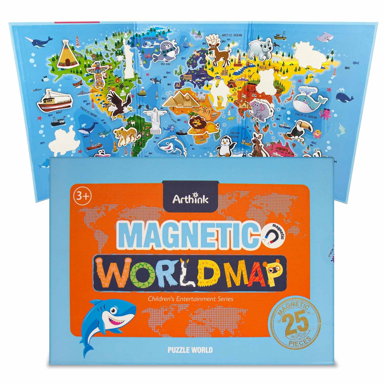 Arthink World Map 25 Piece