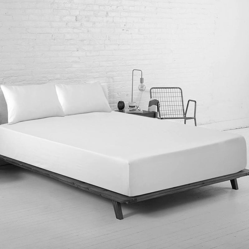 Lewis's Easy Care Plain Dyed Sheet Range - White