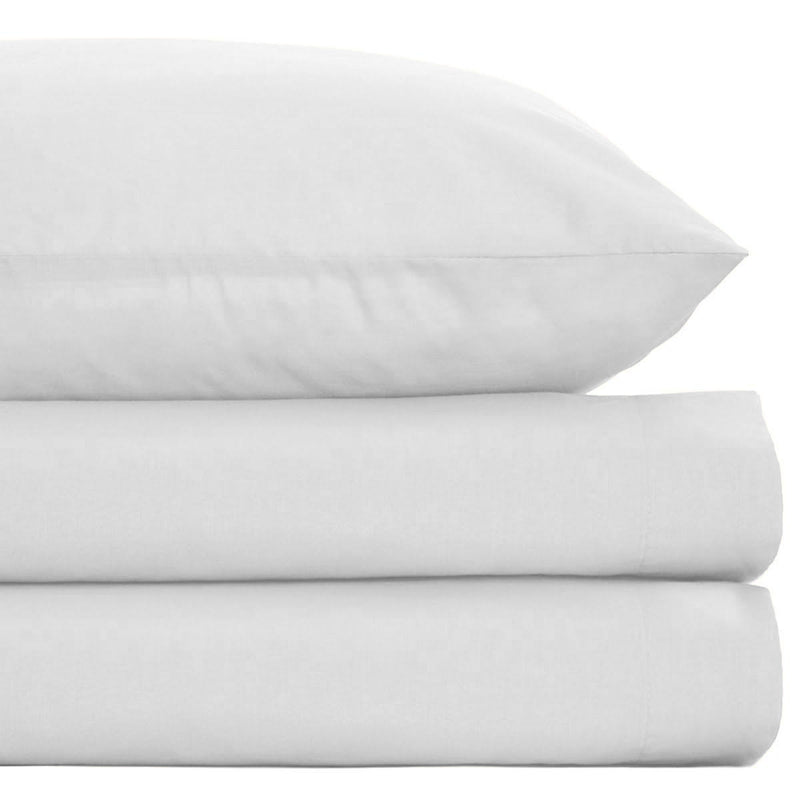 Lewis's Easy Care Plain Dyed Sheet Range - White