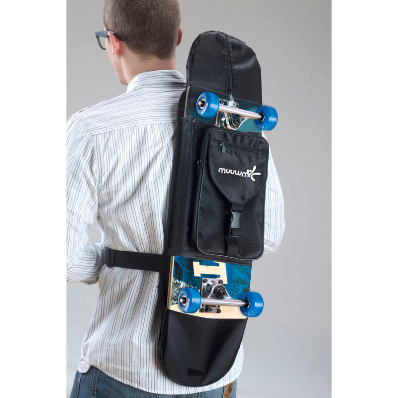 Muuwmi Skateboard Abec 5 Wave with Backpack