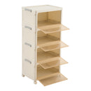 4/5/6-Tier Foldable Shoe Cabinet With Wheels