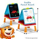 Kids Easel - Double Sided Chalkboard and Drawing Board
