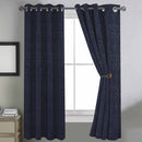 Lewis's Hampstead Eyelet Curtain - Navy