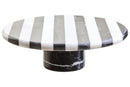 Soma Large Black and White Marble Cake Stand