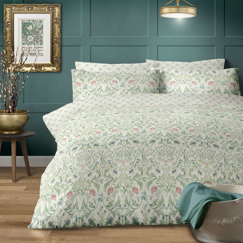 Lewis's Thistle Garden Duvet Set - Green