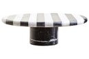 Soma Large Black and White Marble Cake Stand