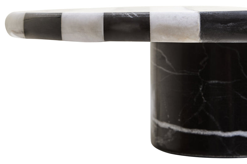 Soma Large Black and White Marble Cake Stand
