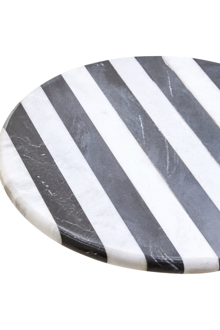 Soma Large Black and White Marble Cake Stand