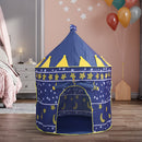 Livingandhome Star and Moon Round Kids Playhouse Home Toy