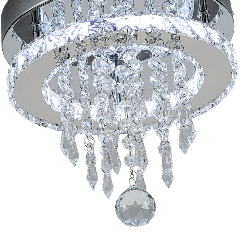 Livingandhome Crystal Ceiling Light With Droplets