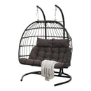 Breeins 2-Seater Swing Hanging Egg Chair With Metal Stand