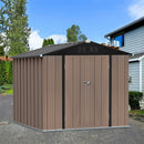 4*6FT / 6*8FT Metal Garden Storage Shed with Lockable Door
