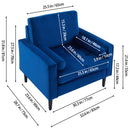 Livingandhome Mid-Century Single Sofa Armchair