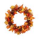 LED Artificial Maple Leaf Wreath
