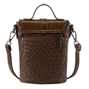 Modishion PU Leather Bucket Bag Crossbody Bag with Adjustable Strap