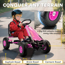 AIYAPLAY Kids Pedal Go Kart With Adjustable Seat, EVA Tyres, Pink