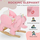 AIYAPLAY Kids Rocking Horse, Baby Ride On Rocker With Safety Belt, Pink
