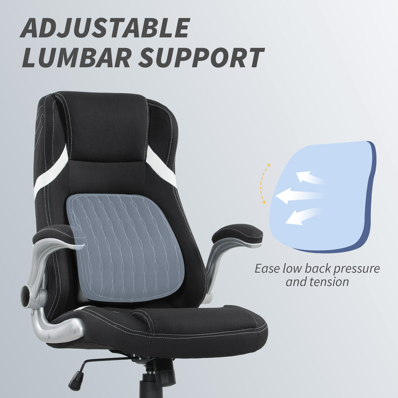 Vinsetto Fabric Office Desk Chair W/ Adjustable Height Tilt Function