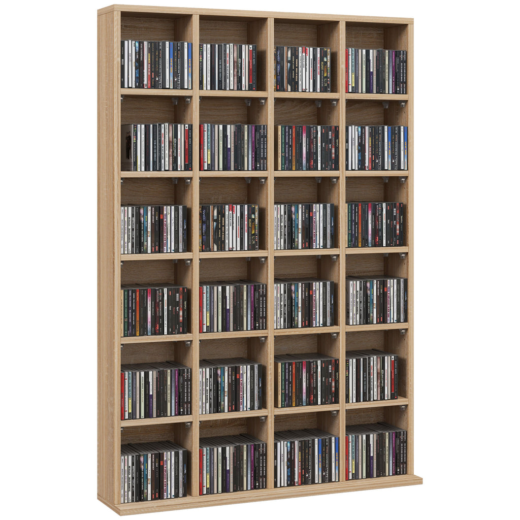 Optimum Dvd Rack HOMCOM DVD CD Media Storage Rack, Video Display Unit, 89 X 130.5 Cm, N
