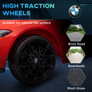 AIYAPLAY 12V Yellow BMW M4 Licensed Kids Electric Car W/ Remote, Suspension