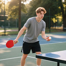SPORTNOW Table Tennis Rackets, Portable Table Tennis Set W/ 4 Bats, 8 Balls