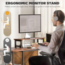 HOMCOM 168cm Reversible L Shaped Desk, 240cm Two Person Desk