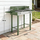 Outsunny Charcoal Spit Roasting Machine w/ 3-Tier Grill Grate, Dark Green