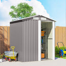 Outsunny 5ft x 4.3ft Outdoor Metal Storage Shed with Sliding Door Sloped Roof
