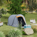 Outsunny Pop up Camping Tent for 2 Man, 2000mm Waterproof with Carry Bag