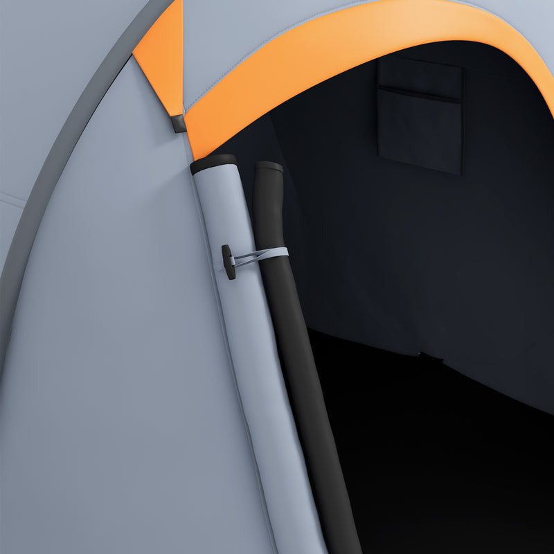 Outsunny Pop up Camping Tent for 2 Man, 2000mm Waterproof with Carry Bag