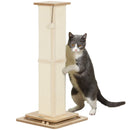 PawHut Cat Scratching Post 3 in 1 Cat Scratcher w/ Track Ball Toy
