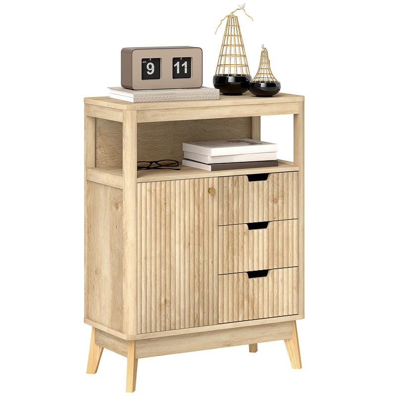 HOMCOM Modern Sideboard Storage Cabinet for Living Room Dining Room Bedroom