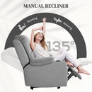 HOMCOM Recliner Armchair for Living Room, Recliner Chair with Cup Holder