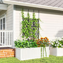 Outsunny Foldable Garden Trellis, Lattice Climbing Support Trellis