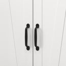 HOMCOM Kitchen Cupboard Pantry Cabinet with Adjustable Shelves White