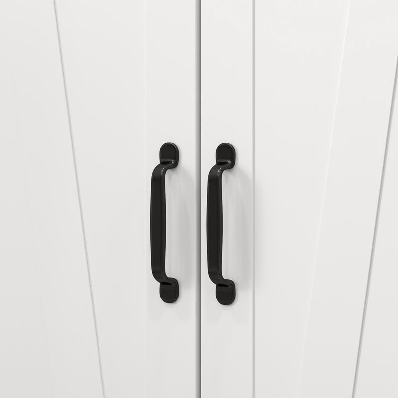 HOMCOM Kitchen Cupboard Pantry Cabinet with Adjustable Shelves White